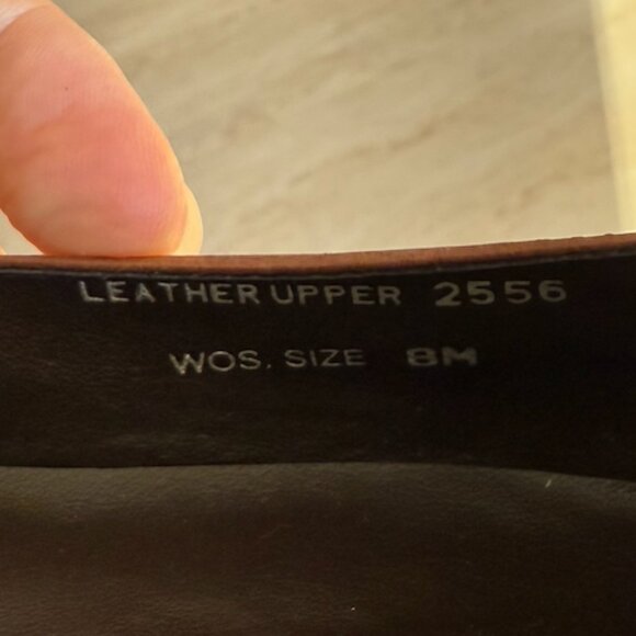 Vintage Eddie Bauer Leather Flats - Pointed-Toe Loafers with Tassels - Sz 8 - - Picture 10 of 10